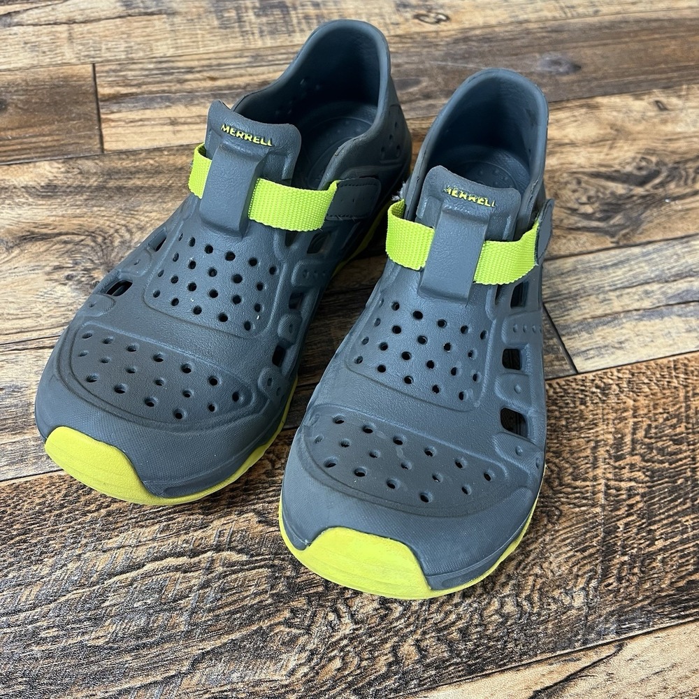 Merrell Hydro Canyon Sandals Kids Sz 3M Unisex Grey Outdoors
